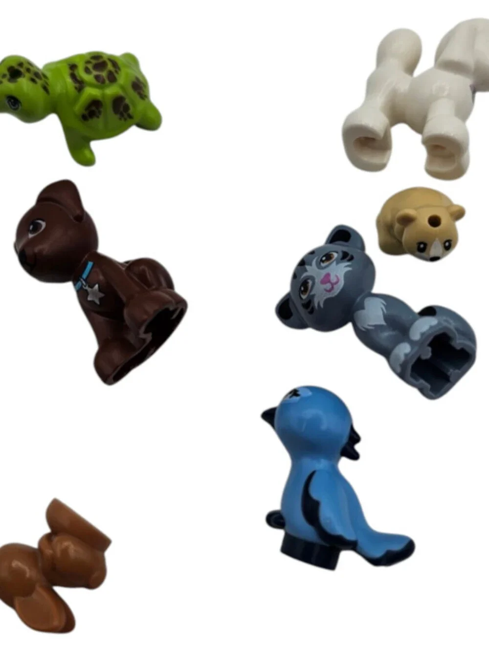 Lot of 7 LEGO Friends Animals Pets Cat Turtle Bird Dog Bunny